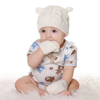 My Little Family - Knitted Mittens and Hat -