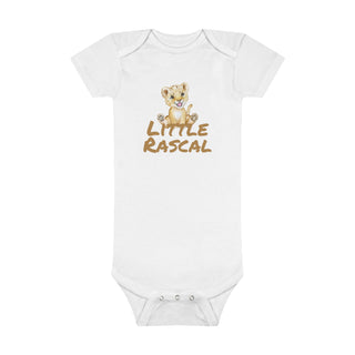 My Little Family - Organic Baby Bodysuit - Little Rascal - White / Preemie