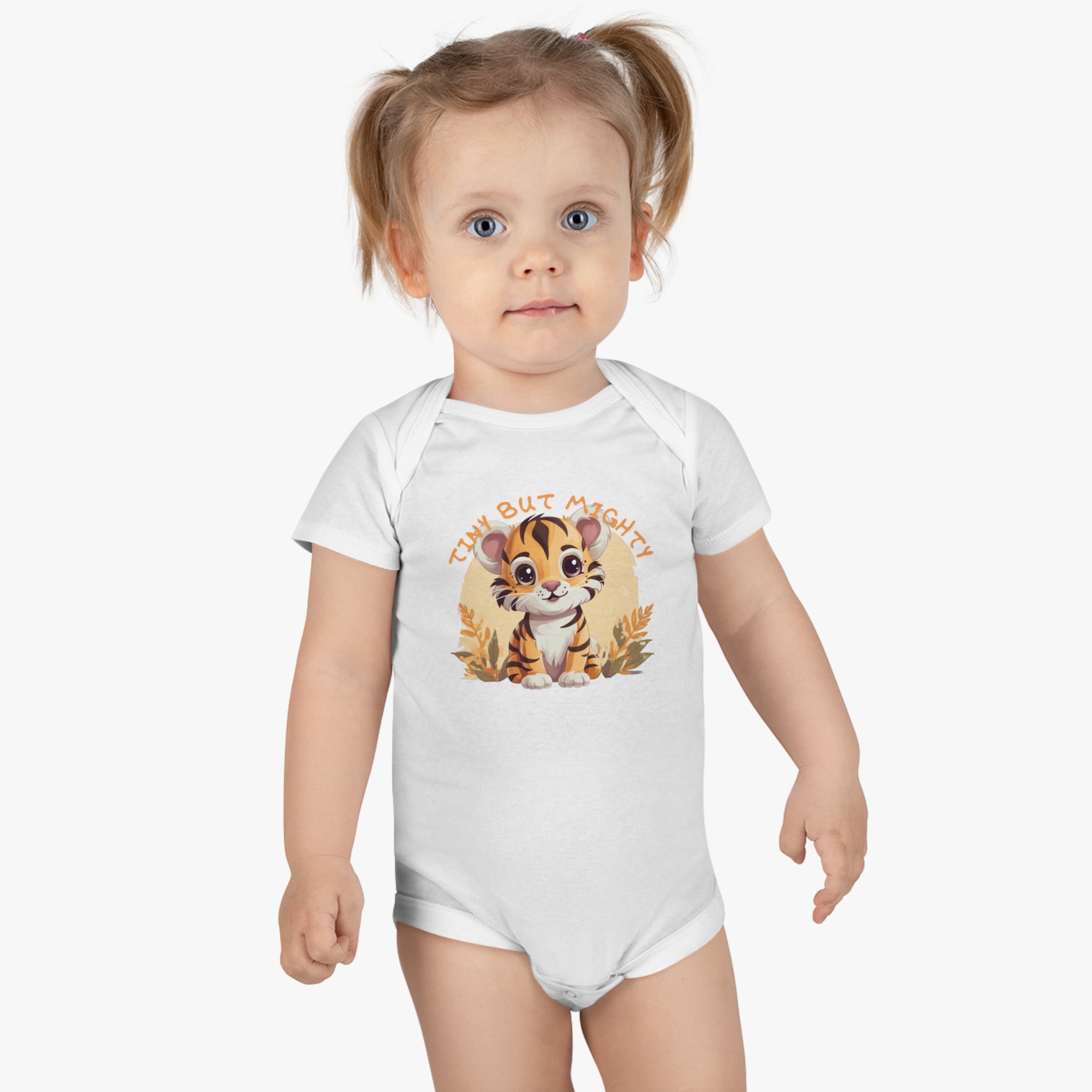 My Little Family - Organic Baby Bodysuit - Tiny But Mighty -