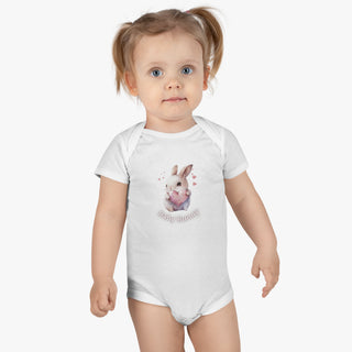 My Little Family - Organic Baby Bodysuit - Baby Bunny -