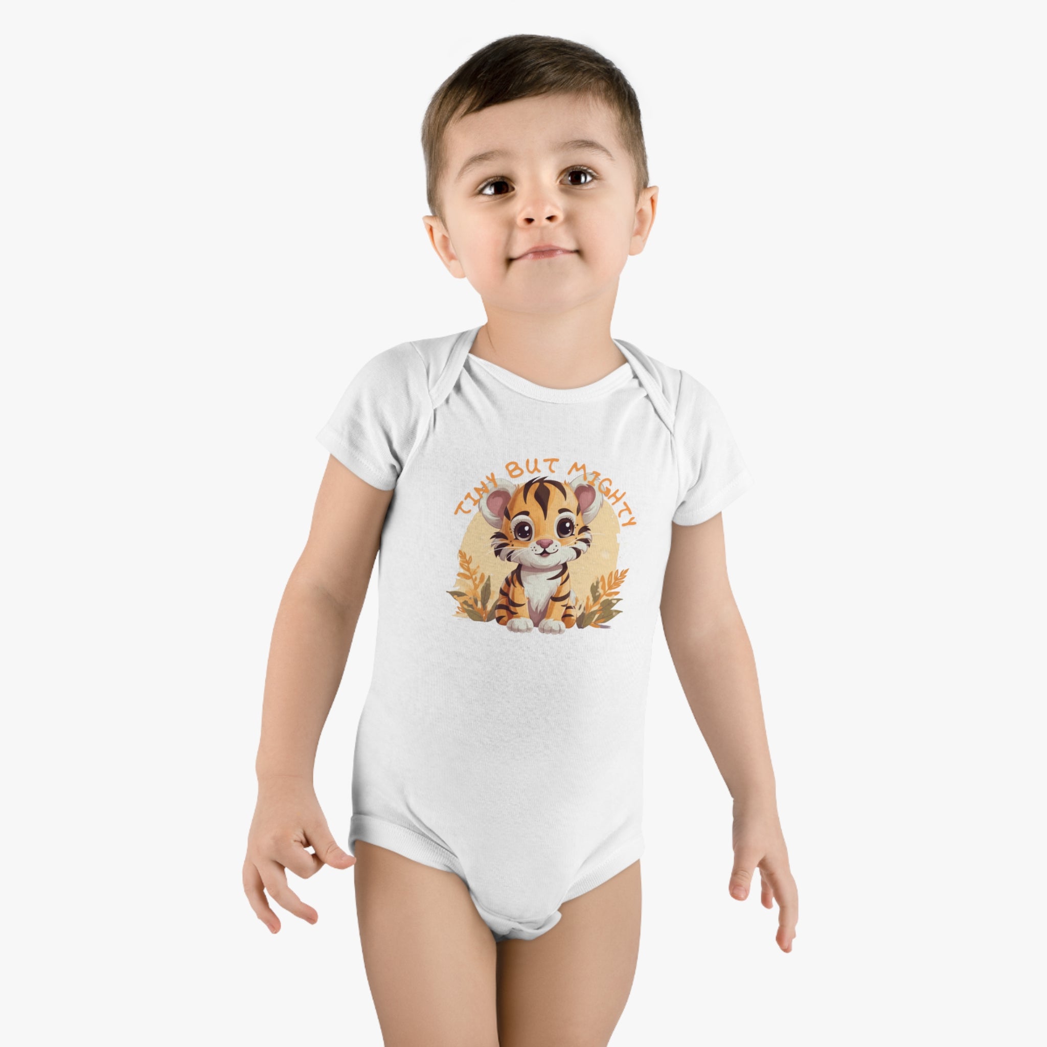 My Little Family - Organic Baby Bodysuit - Tiny But Mighty -