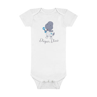 My Little Family - Organic Baby Bodysuit - Diaper Dino - Preemie