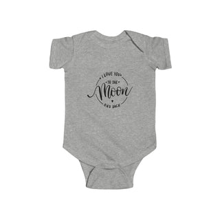 My Little Family - To the Moon and Back Bodysuit - Heather / NB (0-3M)