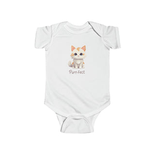 My Little Family - Purr-Fect Bodysuit - White / NB (0-3M)