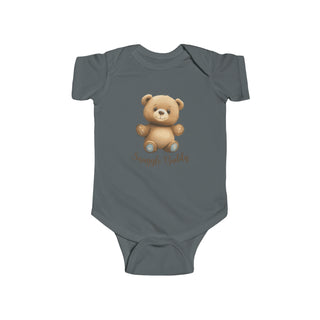 My Little Family - Snuggle Buddy Bodysuit - Charcoal / NB (0-3M)