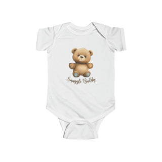 My Little Family - Snuggle Buddy Bodysuit - White / NB (0-3M)