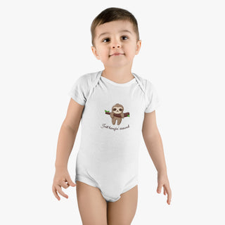 My Little Family - Organic Baby Bodysuit - Just Hanging -