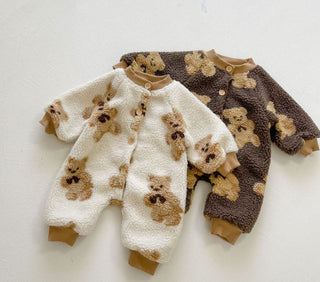 My Little Family - Autumn Velvet Teddy Onesie -