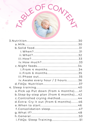 My Little Family - Baby Sleeping Guide -