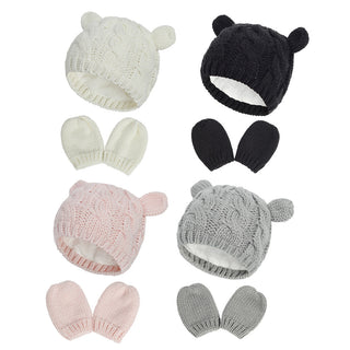 My Little Family - Knitted Mittens and Hat -