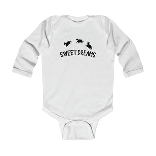 My Little Family - Sweet Dreams Long Sleeve Bodysuit - White / NB (0-3M)