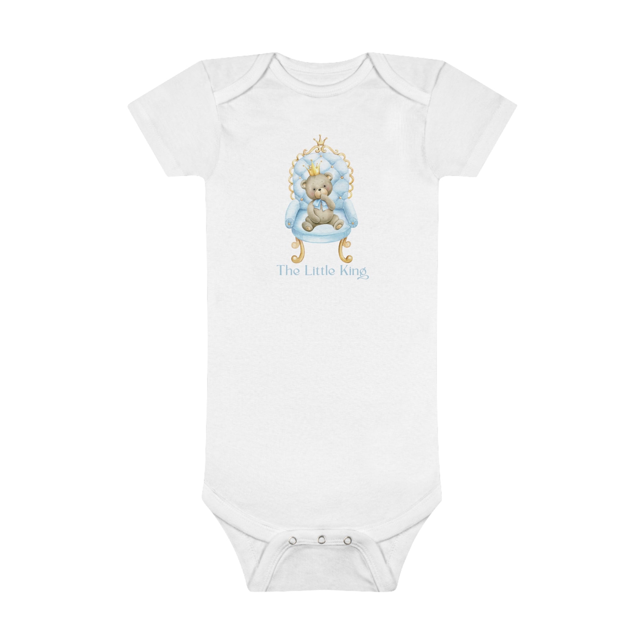 My Little Family - Organic Baby Bodysuit - The Little King - Preemie