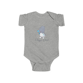 My Little Family - Diaper Dino Bodysuit - Heather / NB (0-3M)