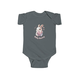 My Little Family - Baby Bunny Bodysuit - Charcoal / NB (0-3M)