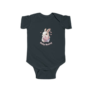 My Little Family - Baby Bunny Bodysuit - Black / NB (0-3M)