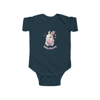 My Little Family - Baby Bunny Bodysuit - Navy / NB (0-3M)