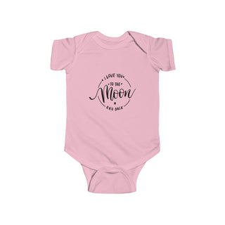 My Little Family - To the Moon and Back Bodysuit - Pink / NB (0-3M)