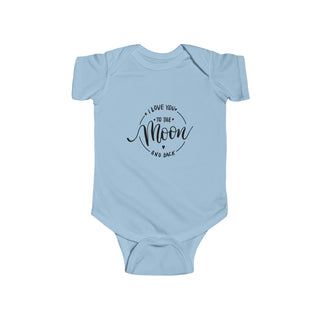 My Little Family - To the Moon and Back Bodysuit - Light Blue / NB (0-3M)