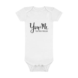 My Little Family - Organic Baby Bodysuit - You & Me - Preemie