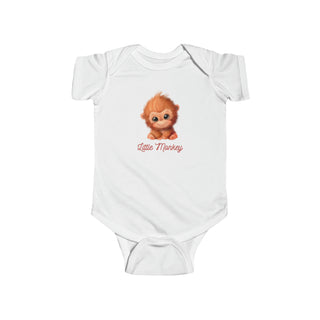 My Little Family - Little Monkey Bodysuit - White / NB (0-3M)