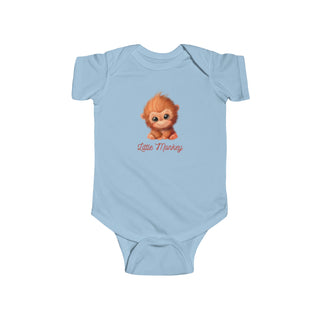 My Little Family - Little Monkey Bodysuit - Light Blue / NB (0-3M)