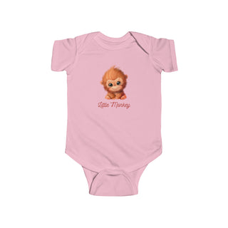 My Little Family - Little Monkey Bodysuit - Pink / NB (0-3M)