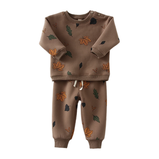 My Little Family - Autumn Tracksuit Set - Leaf / 3-6m