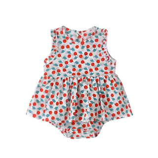 My Little Family - Cherry Summer Dress Bodysuit - Cherries / 3-6m