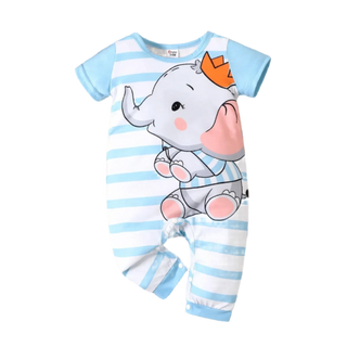 My Little Family - Elephant Short-sleeve Summer Onesie -