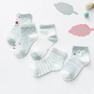 My Little Family - 5 pair of animal baby socks -