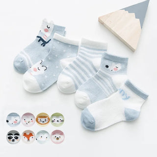 My Little Family - 5 pair of animal baby socks -