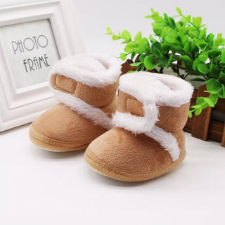 My Little Family - Winter Furry Boots - Front Close Beige / 0-6m