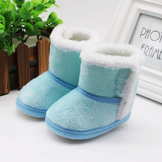 My Little Family - Winter Furry Boots - Blue / 0-6m