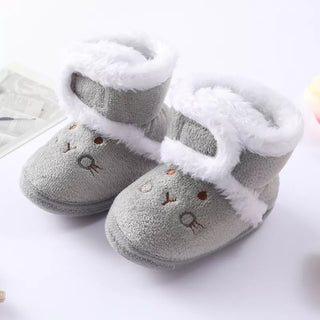 My Little Family - Winter Furry Boots - Bunny Gray / 0-6m