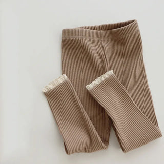 My Little Family - Knitted Leggings - Light Brown / 3-6m