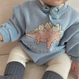 My Little Family - Autumn Dino Fleece Bodysuit -