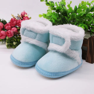 My Little Family - Winter Furry Boots - Light Blue / 0-6m