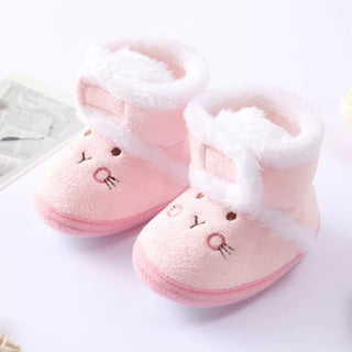 My Little Family - Winter Furry Boots - Bunny Pink / 0-6m