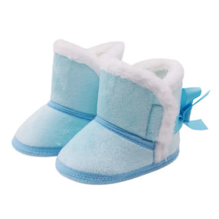 My Little Family - Winter Furry Boots - Low Ankle Blue / 0-6m