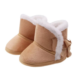 My Little Family - Winter Furry Boots - Low Ankle Beige / 0-6m