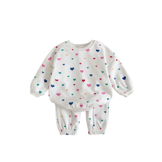 My Little Family - Hearts tracksuit - 9-12m