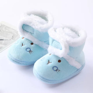 My Little Family - Winter Furry Boots - Bunny Blue / 0-6m