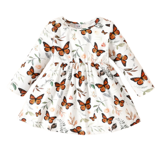 My Little Family - Long-Sleeve Dress - Butterflies / 3-6m