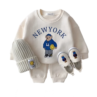 My Little Family - NY Teddy Set - Beige / 6-12m