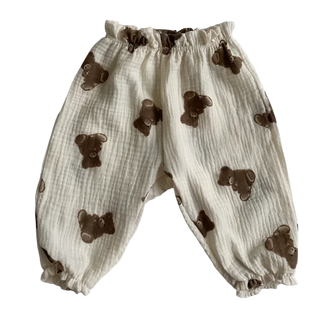 My Little Family - Organic Linen Baby Pants - Little Bear / 3-6m