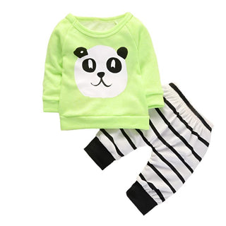 My Little Family - Panda Set - Green / 3-6m