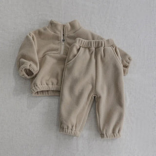 My Little Family - Fleece tracksuit - Brown / 6-9m