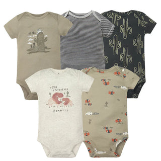 My Little Family - 5-Pack Baby Bodysuits - Set A / 6m