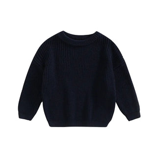 My Little Family - Knitted Autumn Pullover - Dark Blue / 3-6m