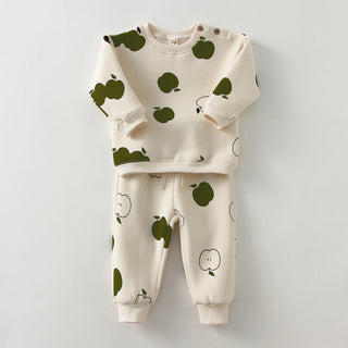 My Little Family - Autumn Tracksuit Set - Green apple / 3-6m